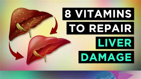 The Top 8 Vitamins For Liver Repair Fatty Liver Youtube