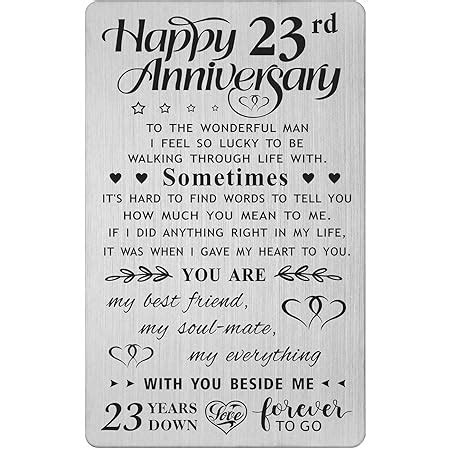 Huxters 23rd Anniversary Card Here S A Toast Funny Anniversary