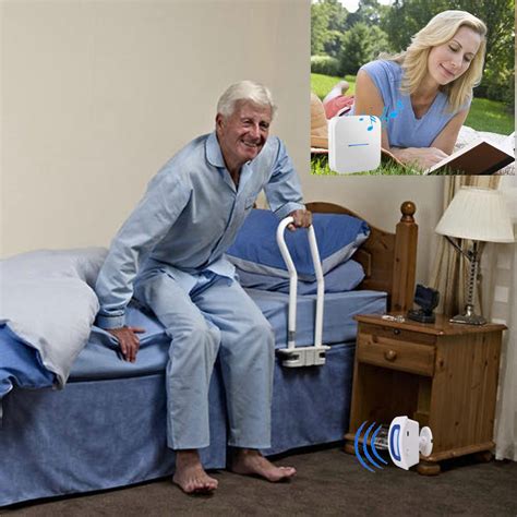 Snapklik.com : Bed Alarm For Elderly Dementia Patients,Portable Wireless Caregiver Pager Bed ...