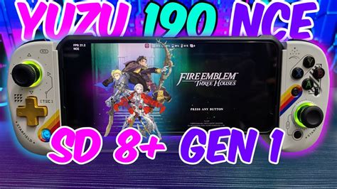 Yuzu Emulator Android Fire Emblem Three Houses SD 8 Gen 1 ROG 6