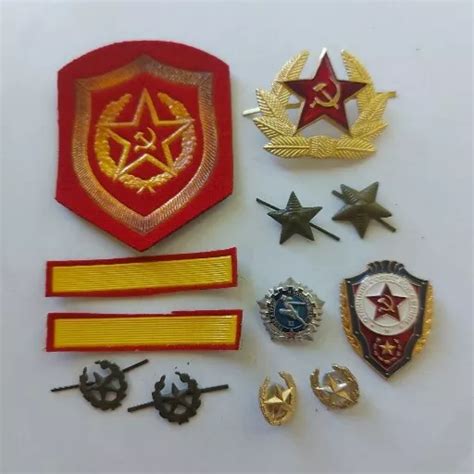 Soviet Red Army Military Ussr Badge Pin Medal Kokarde Emblem Lot