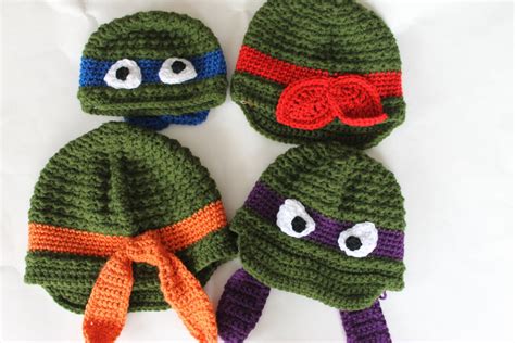 Crochet Pattern Ninja Turtle Newsboy And Beanie Hat Pattern Textured