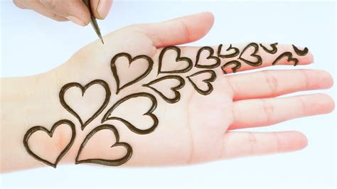 New Easy Simple Heart Shape Mehndi Design 2021 Henna Designs For Hands