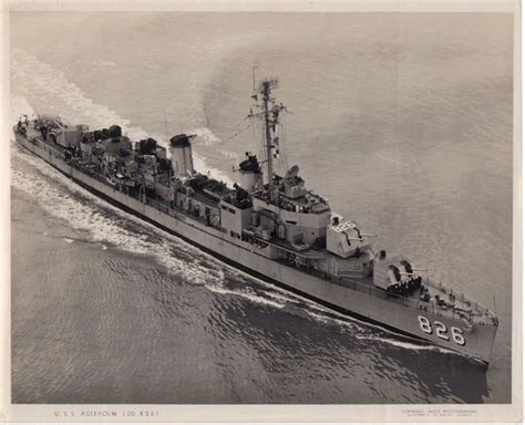 Destroyer Photo Index Dd 826 Uss Agerholm