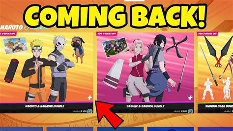 Naruto Skin Return Date In Fortnite Confirmed Fortnite Item Shop Prediction Youtube