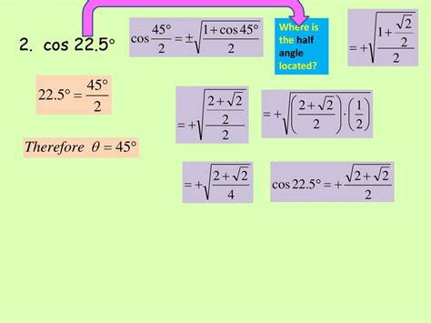 Unit 7 Trig Identities Lesson 5 Half Angle Formulas Ppt Download