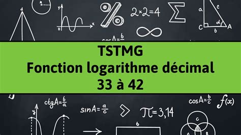 Tstmg Fonction Logarithme D Cimal Youtube