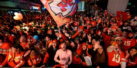 Chiefs fans celebrate Super Bowl 2024 victory