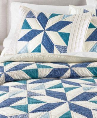 Martha Stewart Collection Sawtooth Star Artisan Full Queen Quilt