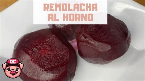 Remolacha Asada Al Horno RECETA CON REMOLACHA YouTube