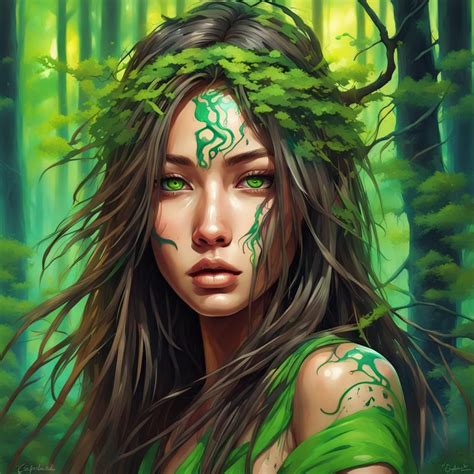 Female Druid In A Forest Ai Generated Artwork Nightcafe Creator