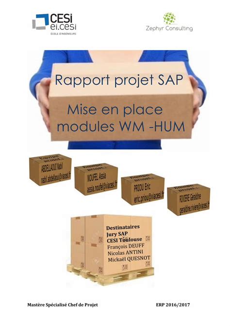 Pdf Rapport Projet Sap Mise En Place Modules Wm Hum M Tier De Chef