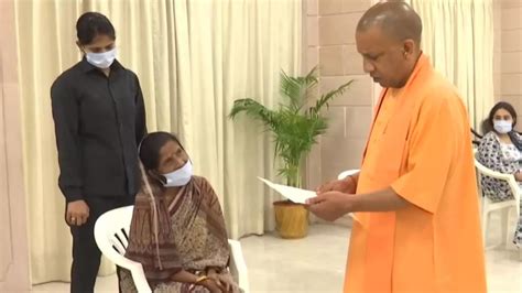 Up Cm Yogi Holds Janta Darbar At His Residence In Lucknow