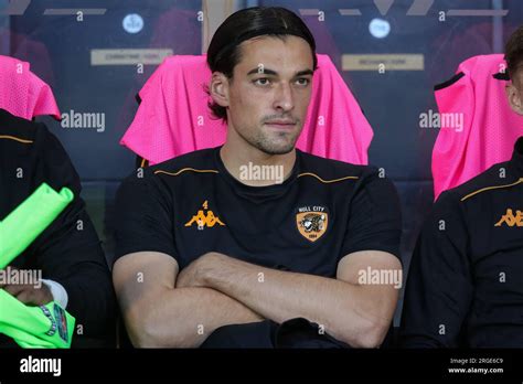 Jacob Greaves Of Hull City On The Bench During The Carabao Cup Match