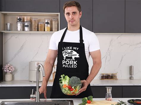 Miracu Funny Cooking Aprons For Men Mens Grilling Bbq