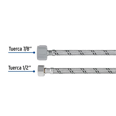 Manguera P Wc Acero Inox X Tuerca Pl Stica Cm Mangueras