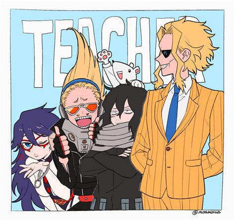 Eraser Head Yagi Toshinori Midnight Present Mic And Nezu Boku No