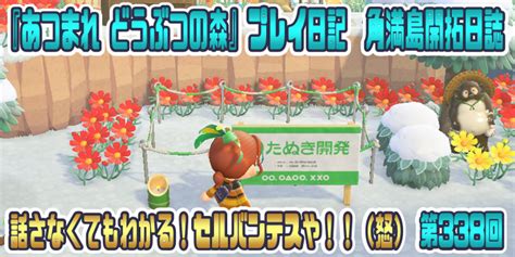 【あつ森】『あつまれ どうぶつの森』プレイ日記 角満島開拓日誌 第338回 話さなくてもわかる！セルバンテスや！！（怒） コロコロ