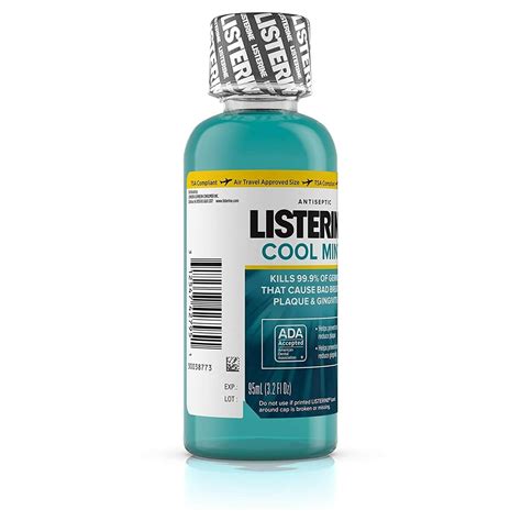 Listerine Cool Mint Antiseptic Mouthwash For Breath Plaque And