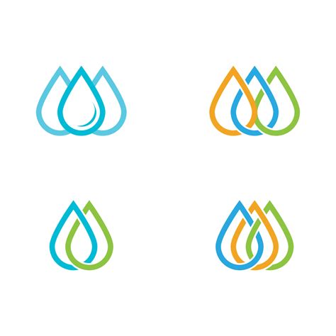 water drop Logo Template 20869397 Vector Art at Vecteezy