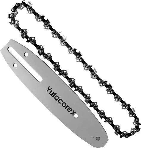 Yutacorex 8 Inch Chainsaw Guide Rail And Chain Combination Replacement Parts Are Suitable For