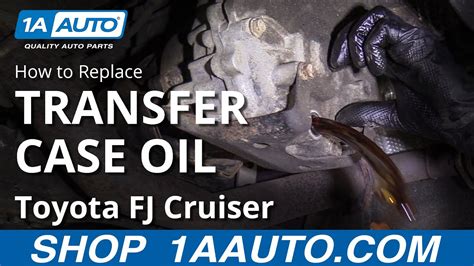 How To Replace Transfer Case Fluid Toyota Fj Cruiser Youtube