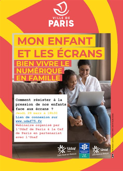 Webinaire Udaf Caf Comment R Sister La Pression De Nos Enfants