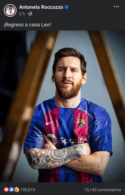 Jonathan L On Twitter Antonela Sube Foto De Messi Con La Playera Del