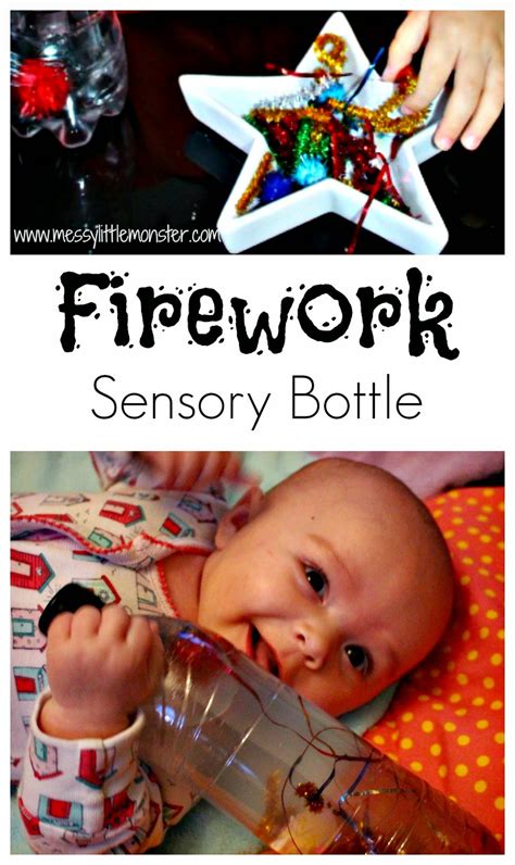 Firework Sensory Bottle - Messy Little Monster