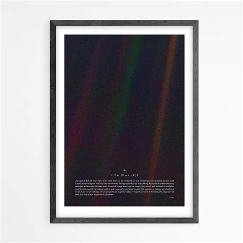 Carl Sagan The Pale Blue Dot Print Nasa Poster Print Etsy Uk