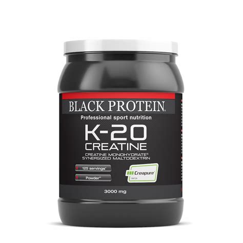 Créatine Creapure K 20 Creatine Black Protein Pot De 500 G Fitnessboutique