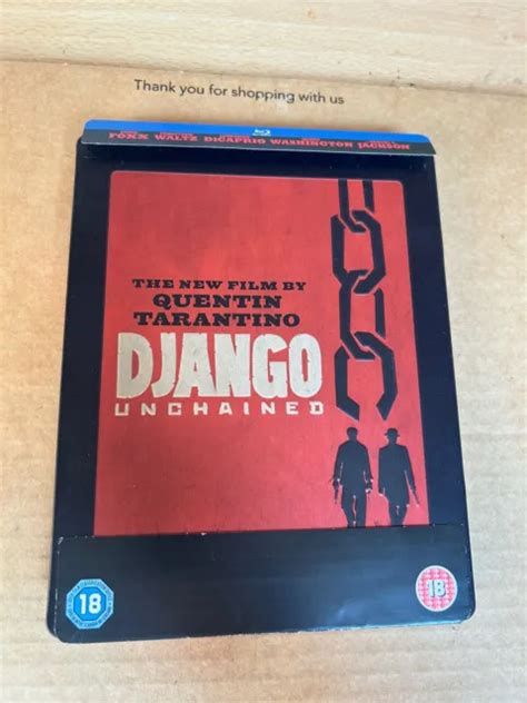 DJANGO UNCHAINED UK Steelbook Blu Ray Quentin Tarantino Zavvi VGC 14