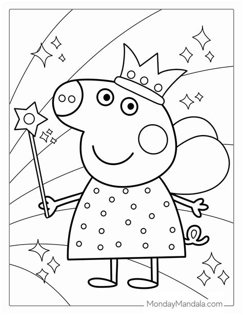 Peppa Pig Coloring Pages Free Pdf Printables Peppa Pig Colouring