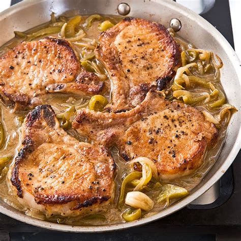 Pork Chops With Vinegar Peppers Americas Test Kitchen Recipe