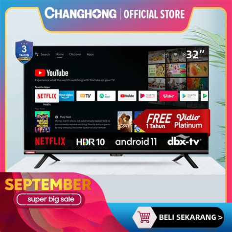 Jual Changhong Inch Newest Android Frameless Smart Tv Digital Led