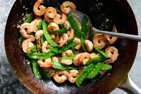 Stir Fried Shrimp With Snow Peas And Ginger Recipe