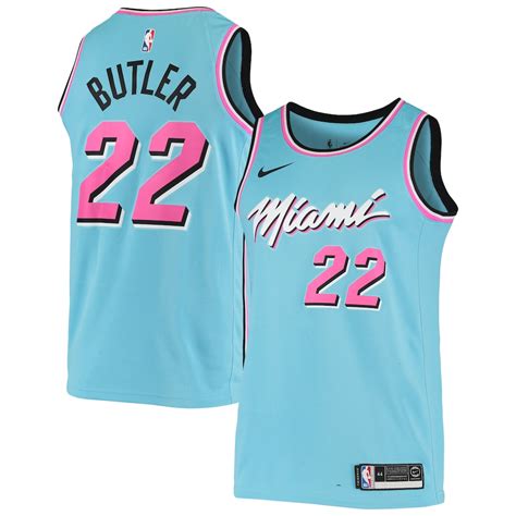 Men's Miami Heat Jimmy Butler Nike Light Blue Swingman Jersey - City ...