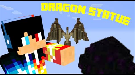 How To Build A Dragon Statue Minecraft Youtube