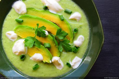 Chilled Avocado Cucumber Soup Recipe