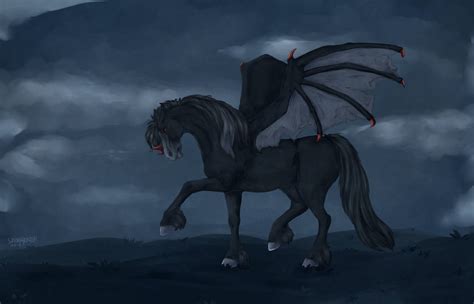 Devil Horse By Shoukyokusei On Deviantart