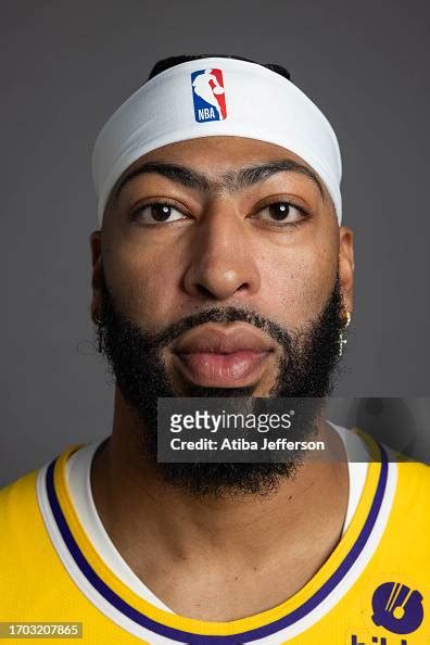 Anthony Davis Of The Los Angeles Lakers Poses For A Portrait During