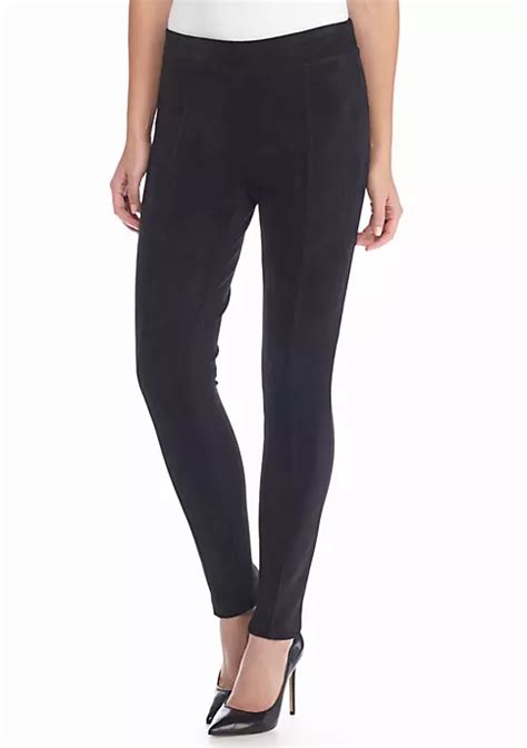 Calvin Klein Faux Suede Front Power Stretch Back Legging Belk