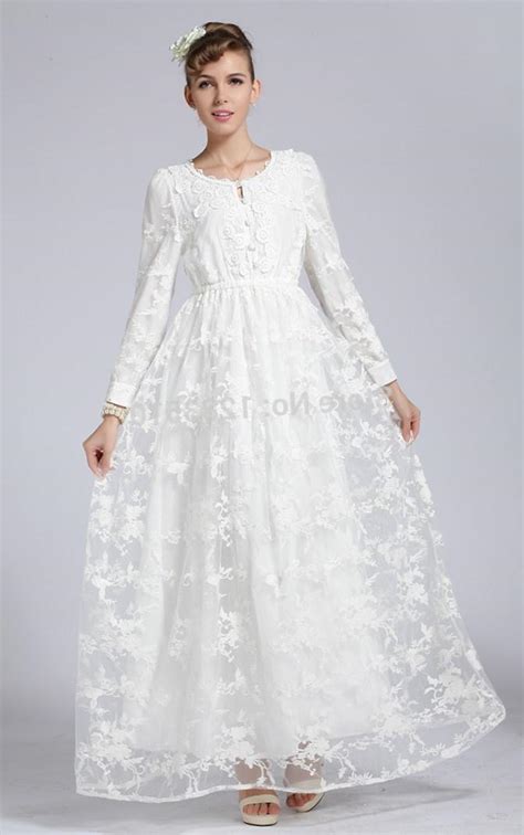 Plus Size White Long Sleeve Dress Pluslookeu Collection