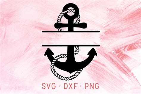 Anchor Svg File Ship Wheel Svg Anchor Monogram Svg Anchor Split Images And Photos Finder