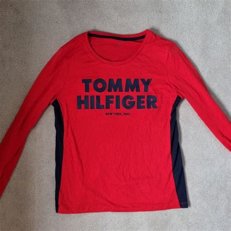 Tommy Hilfiger Long Sleeve Top Size S Very Good Depop