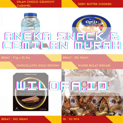 Jual Aneka Snack Cemilan Kiloan Murah Wafer Bulat Rokari Gery Butter