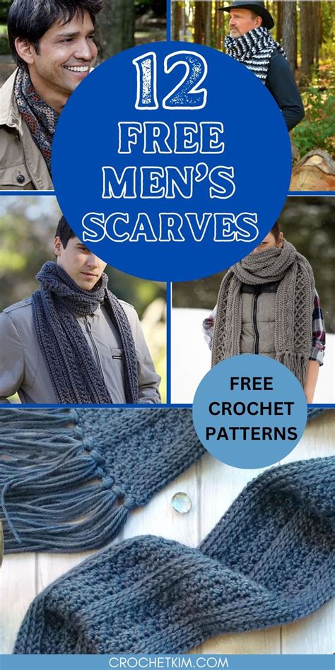 Roundup Free Crochet Patterns For Men S Scarves In Crochet