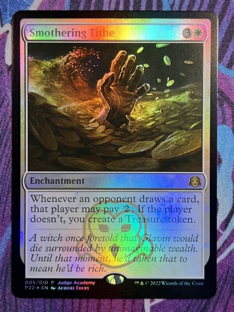 Smothering Tithe Judge Full Art Foil Bootleg Mage