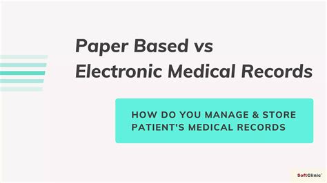 Patients Medical Records Paper Based Vs Electronic Medical Records