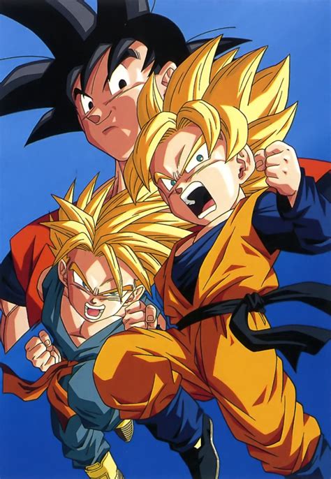 Goku Goten And Trunks Dragon Balls Dragon Ball Super Dragon Ball